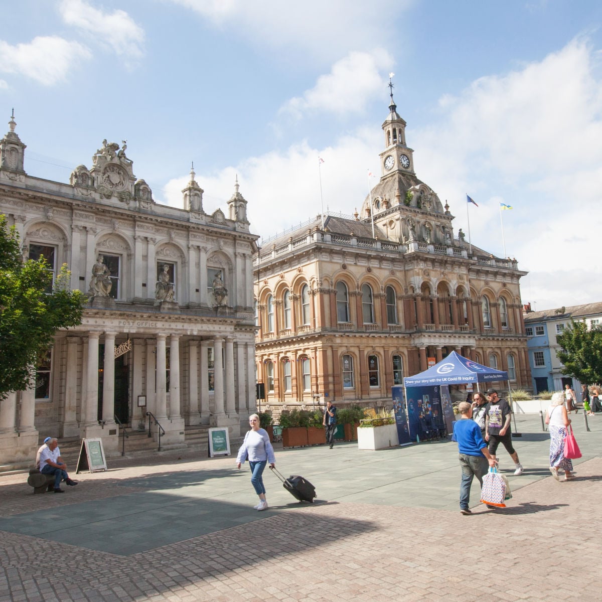 Sunny day in Ipswich, UK