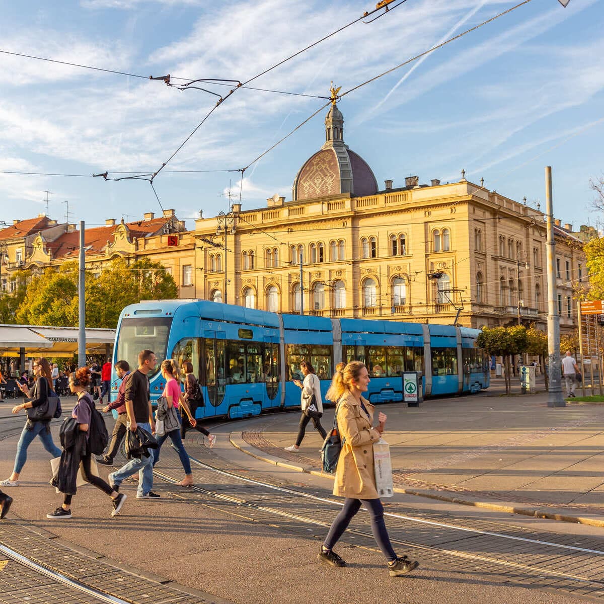 Tramway In Zagreb, Croatia