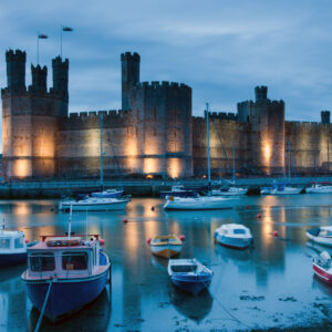 Caernarfon Castle in North Wales, UK