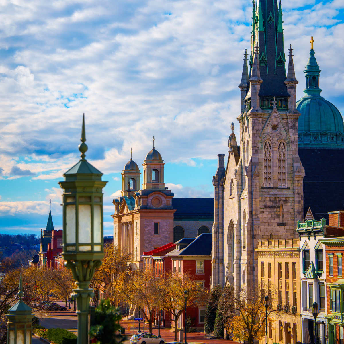 Historic townscape of Harrisburg, PA