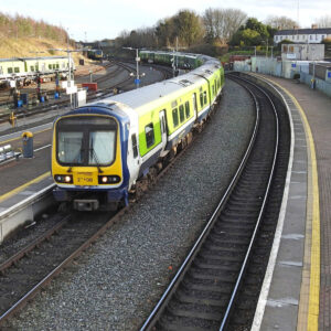 Irish Rail train in Drogheda