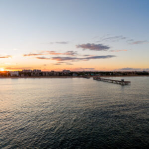 Lauderdale-by-the-Sea pier at sunset