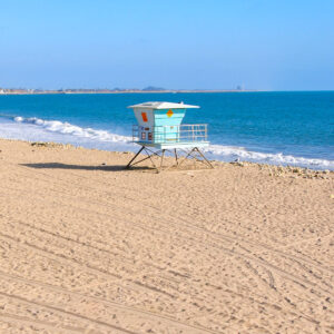 Lifeguard station on Ventura beach