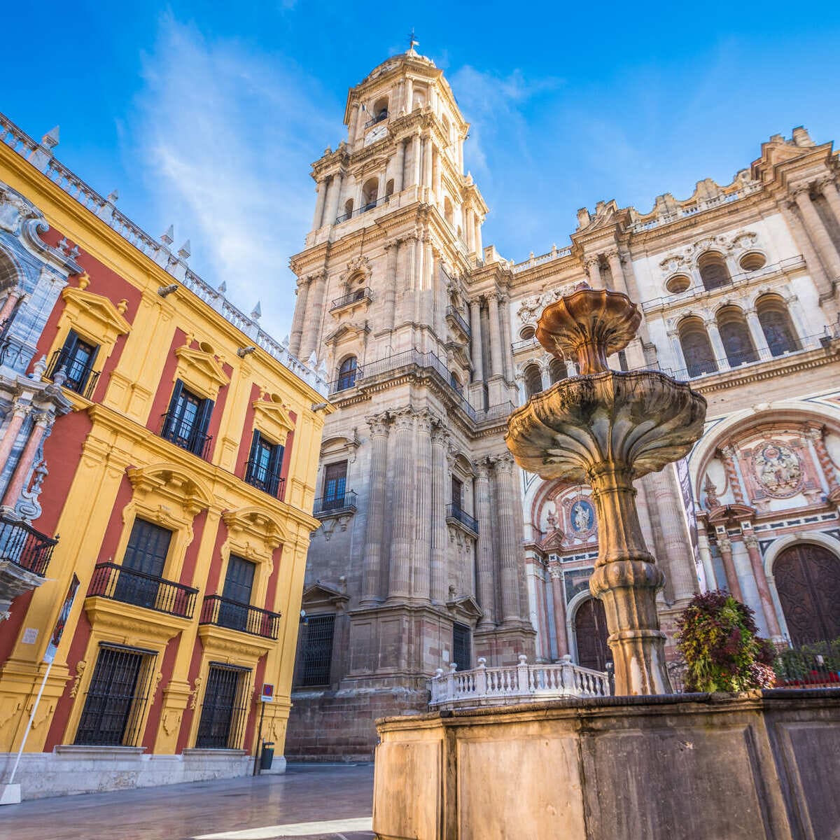 Malaga Cathedral In Spain