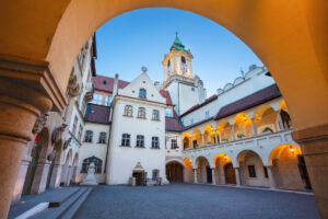Old World townscape of Bratislava