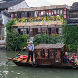 Old City boat ride through %22Venice of Shanghai%22