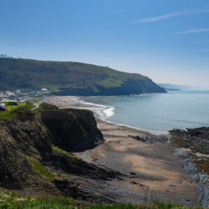 Sweeping bay view of Aberystwyth
