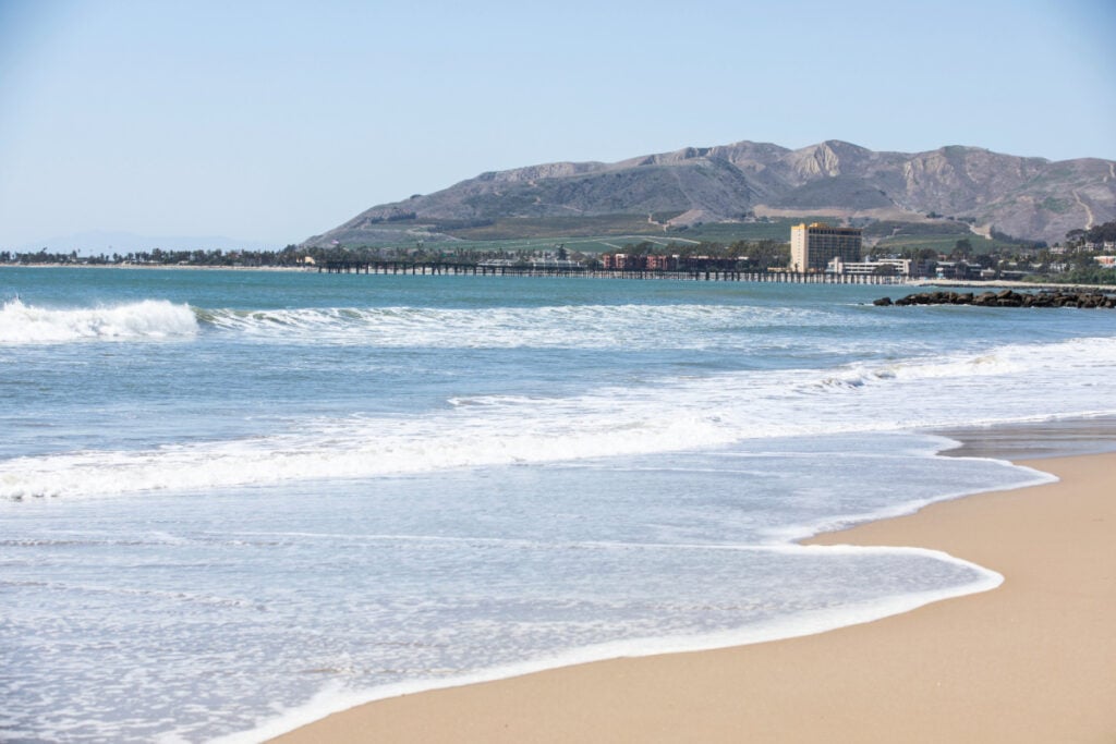 Crowd-free beach in Ventura, CA
