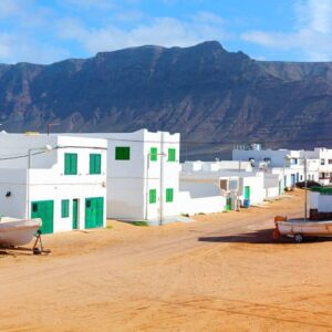Traditional Fishermen Houses In Lanzarote, Spain