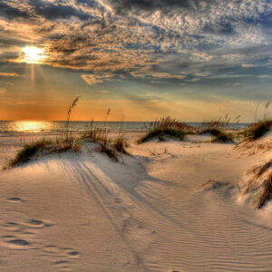 White-sand dunes of Port St. Joe, Florida
