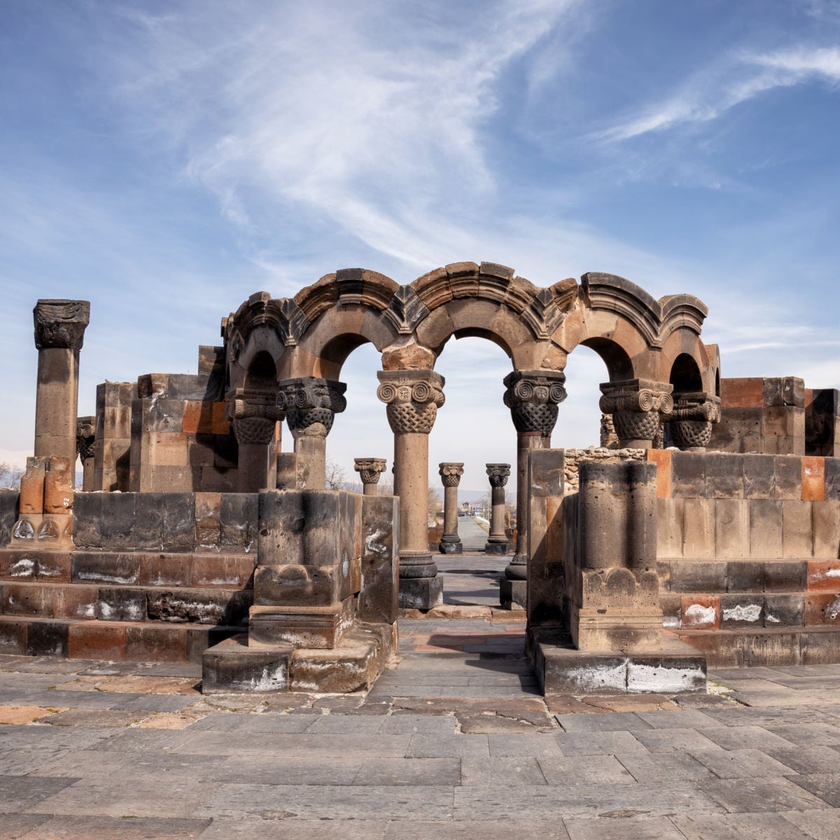 Zvartnots temple in Yerevan, Armenia