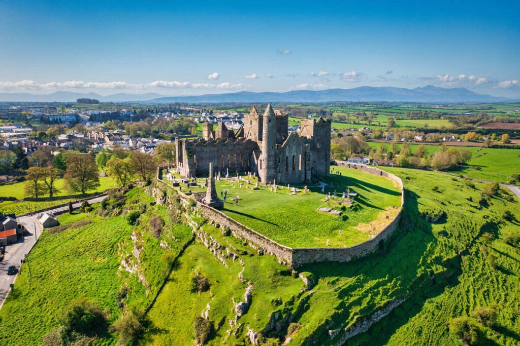 Aerial View Of Rock Of Cashell, Ireland