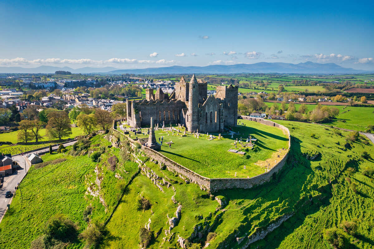 Aerial View Of Rock Of Cashell, Ireland