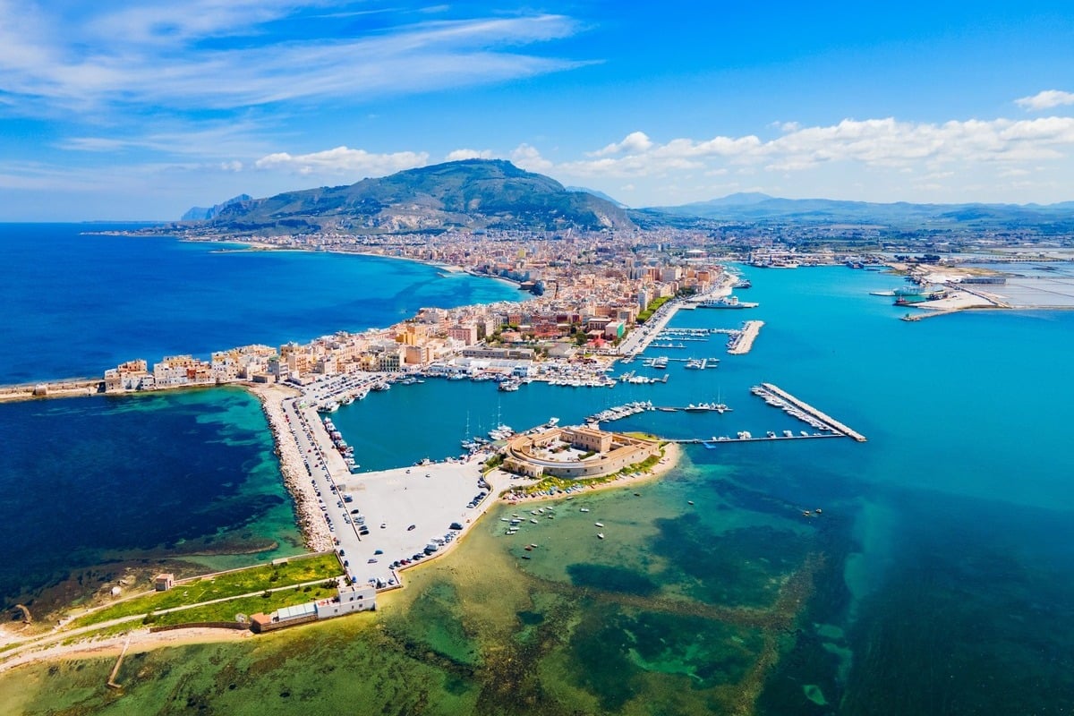 Aerial View Of Trapani, Sicily