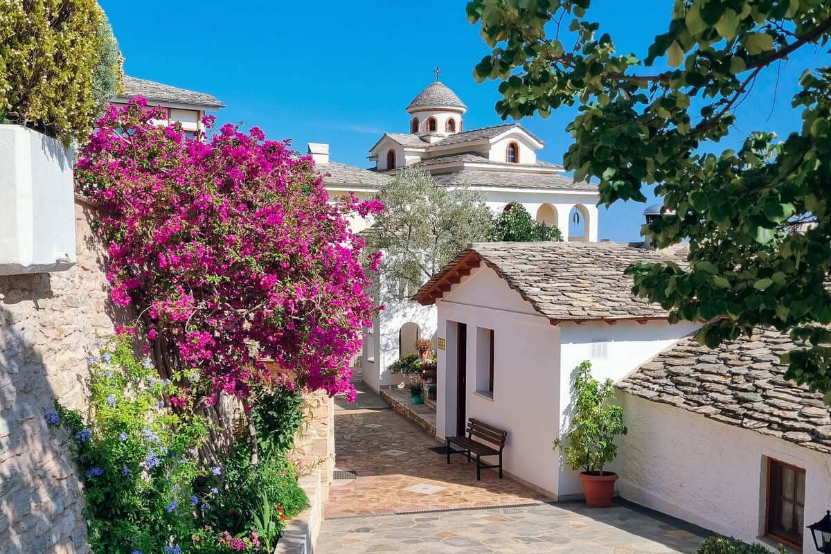 Archangel Michael Monastery In Thassos, Greece