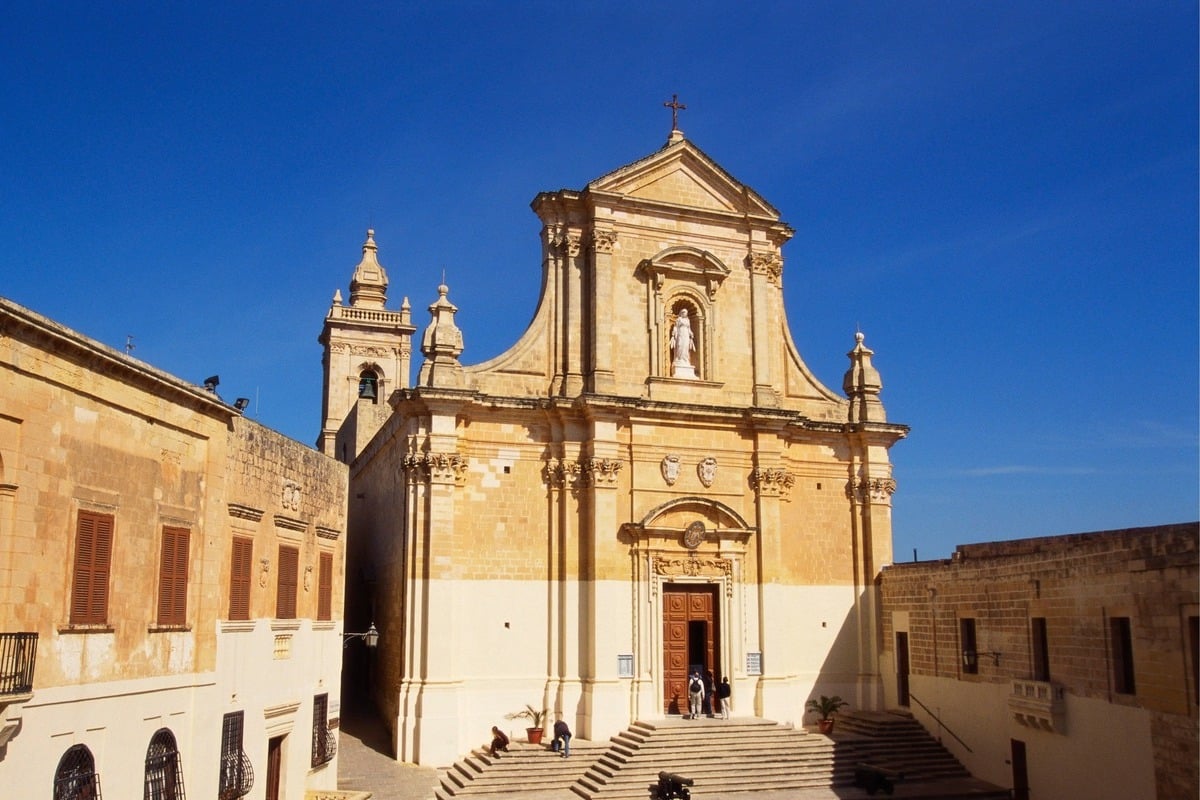 Baroque Cathedral Island Of Gozo, Malta