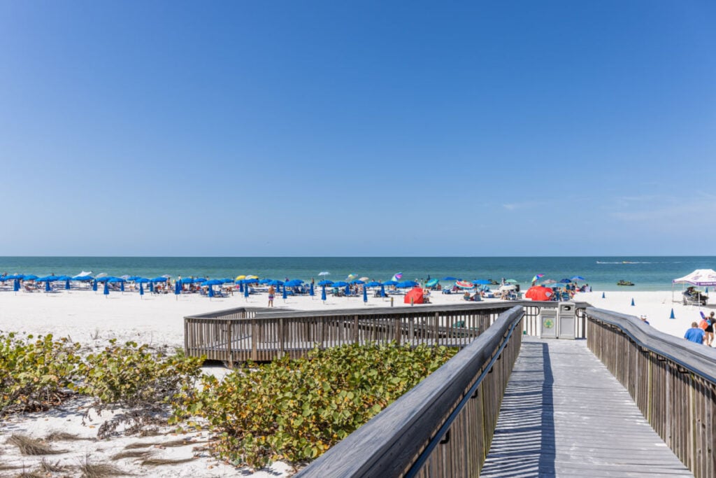 Boardwalk to Marco Island Beach Florida