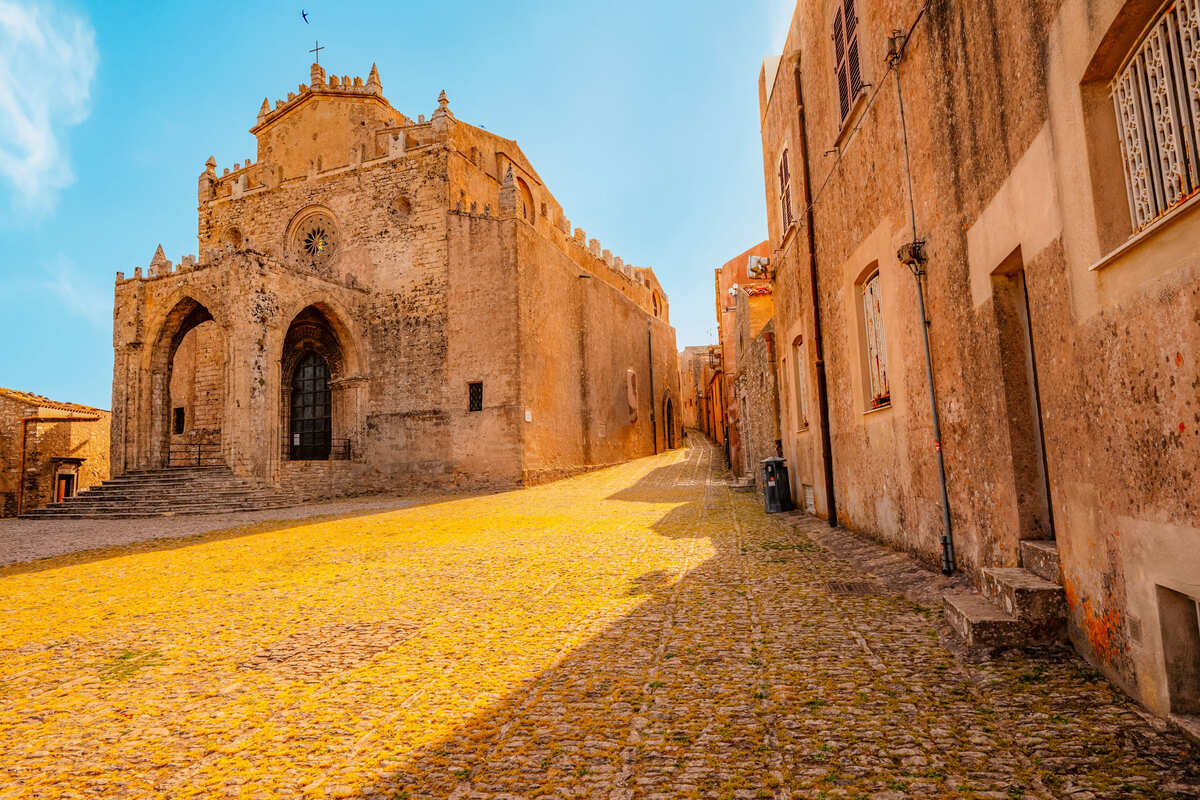 Erice Old Town Near Trapani, Sicily