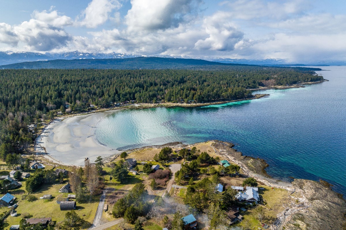Hornby Island, Canada panoramic view