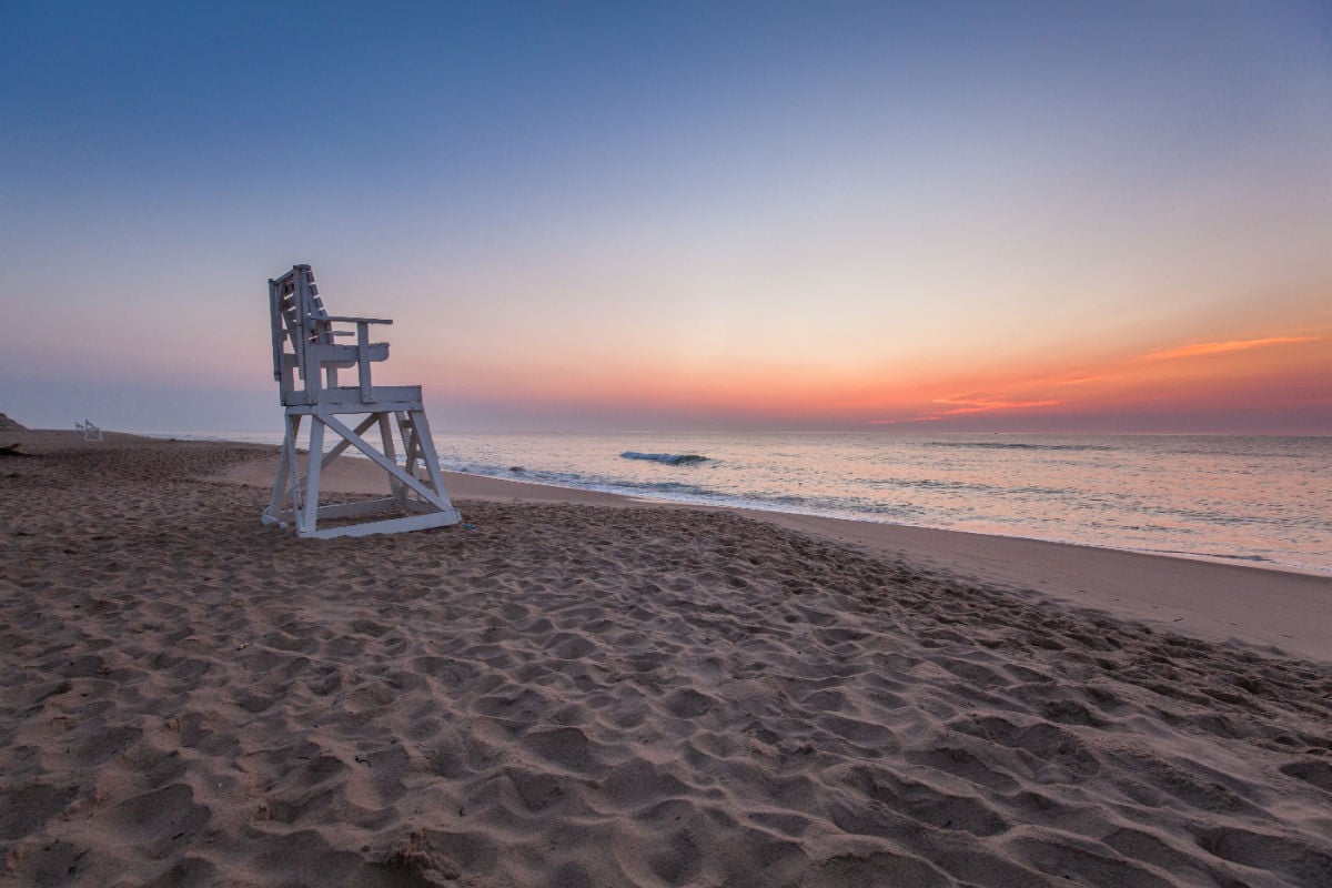 Lifeguard station in Eastham, MA
