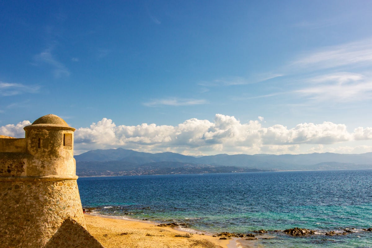 Old stone fortress in Ajaccio, France