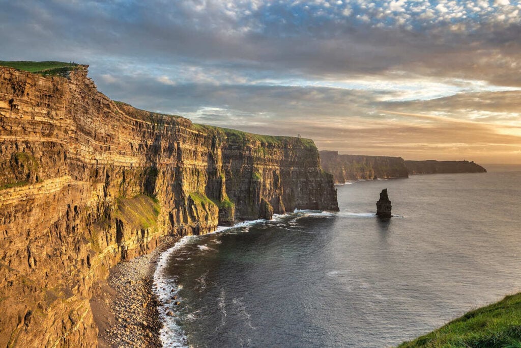 Panoramic View Of The Coastline Of Ireland