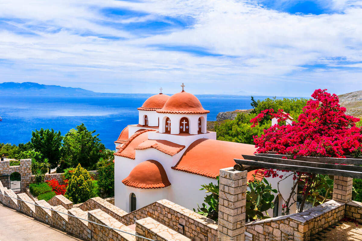 Picturesque Church In Kalymnos, Greece