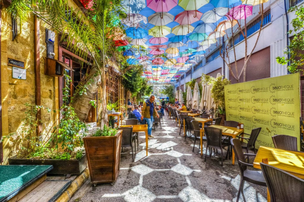 Picturesque Street In Nicosia, Cyprus
