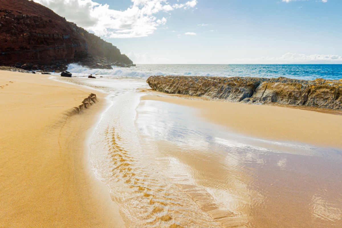 Reflections in Tide Pools on Kepuhi Beach, Molokai, Hawaii, USA