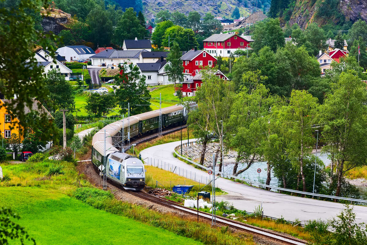 The Flamsbana In Flam, Norway