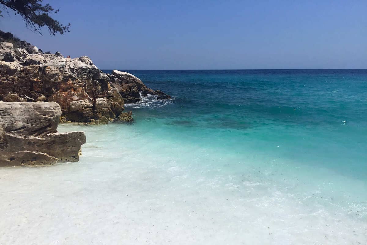 Turquoise Seas In Thassos, Greece