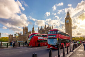Double deckers bus in London