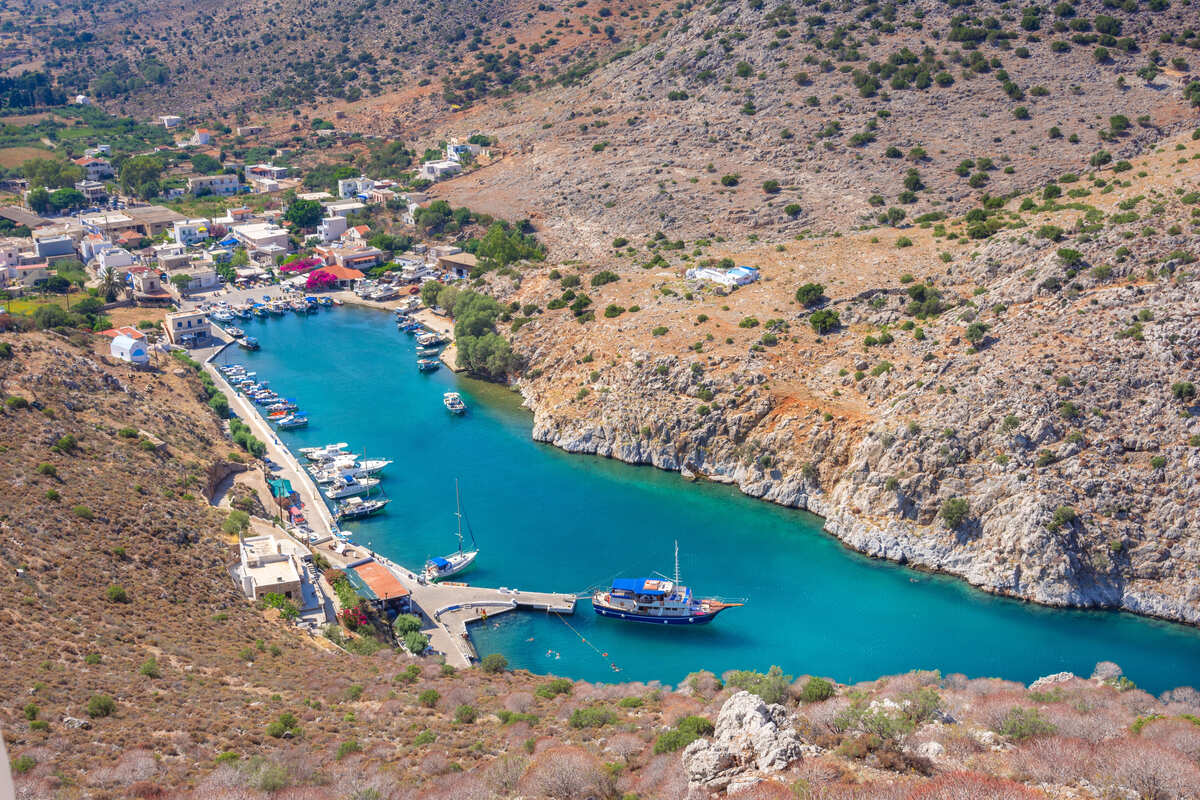 Vathy Bay In Kalymnos, Greece