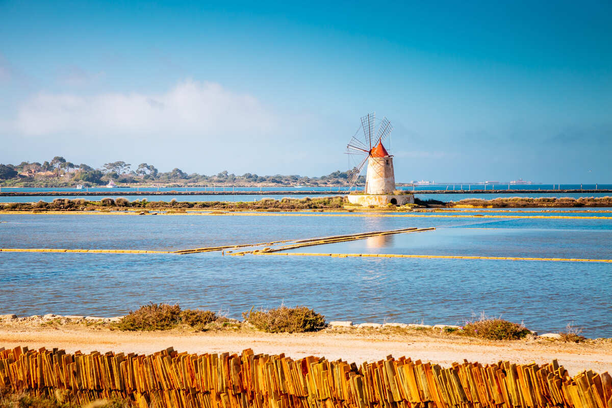 Windmill In Trapani, Sicily