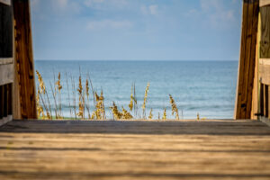 Window view of Emerald Isle, NC