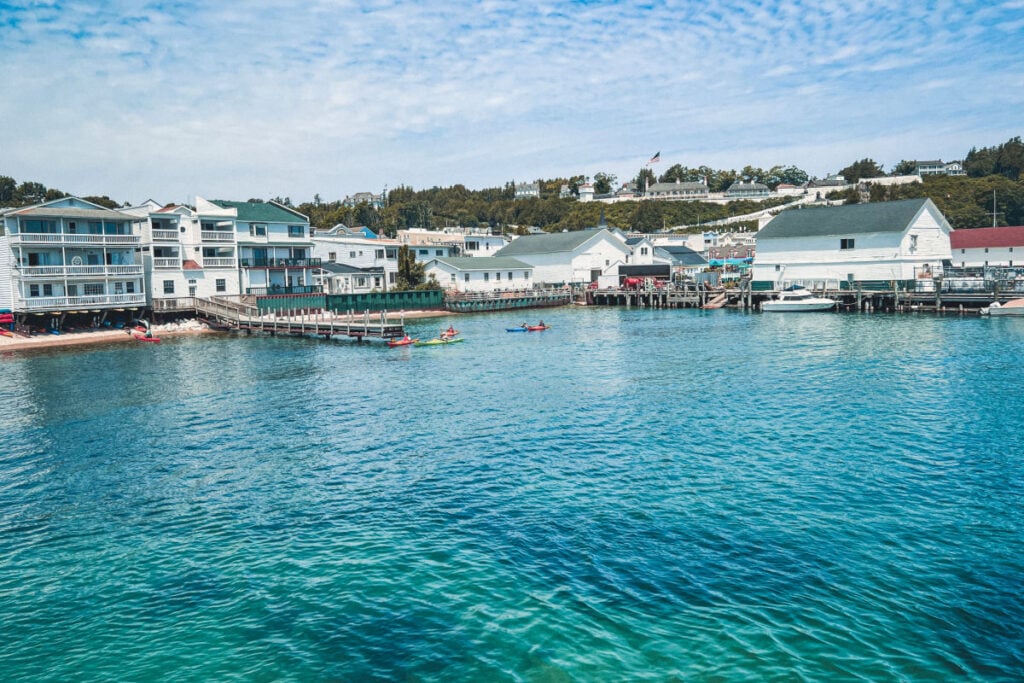 Turquoise waters of Mackinac Island