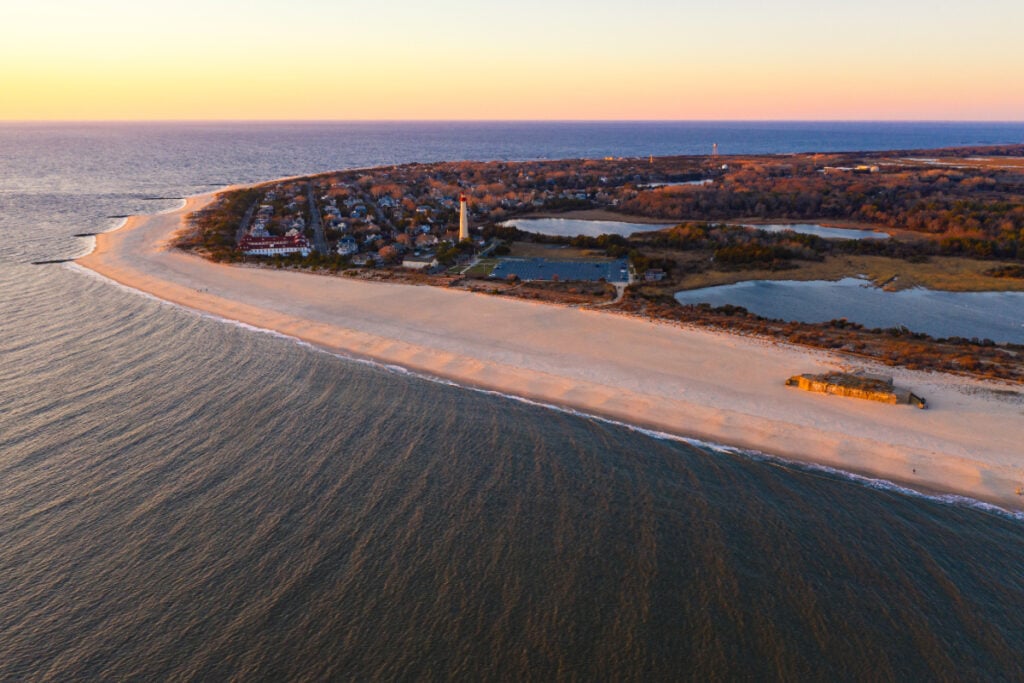 Sandy beaches of Cape May, NJ