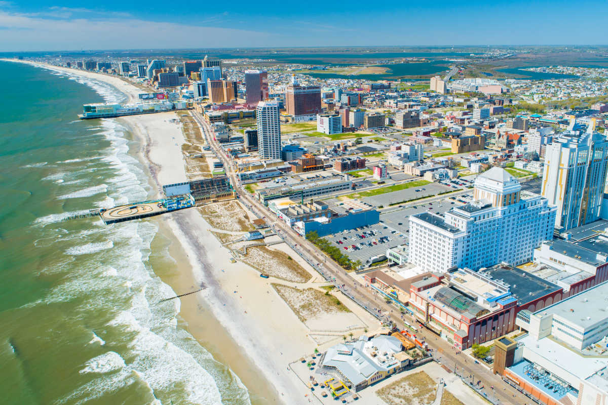 Aerial view of Atlantic City, NJ
