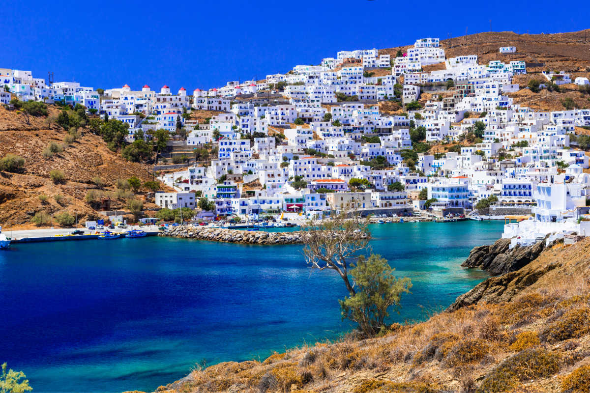 Astypalaia's blue waters and whitewashed village