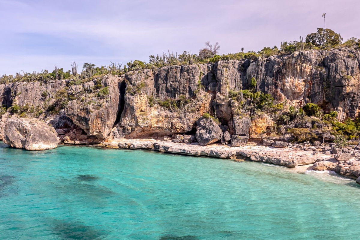 Bahía de las Águilas is an 8 km long beach along the southwestern coast of the Dominican Republic.