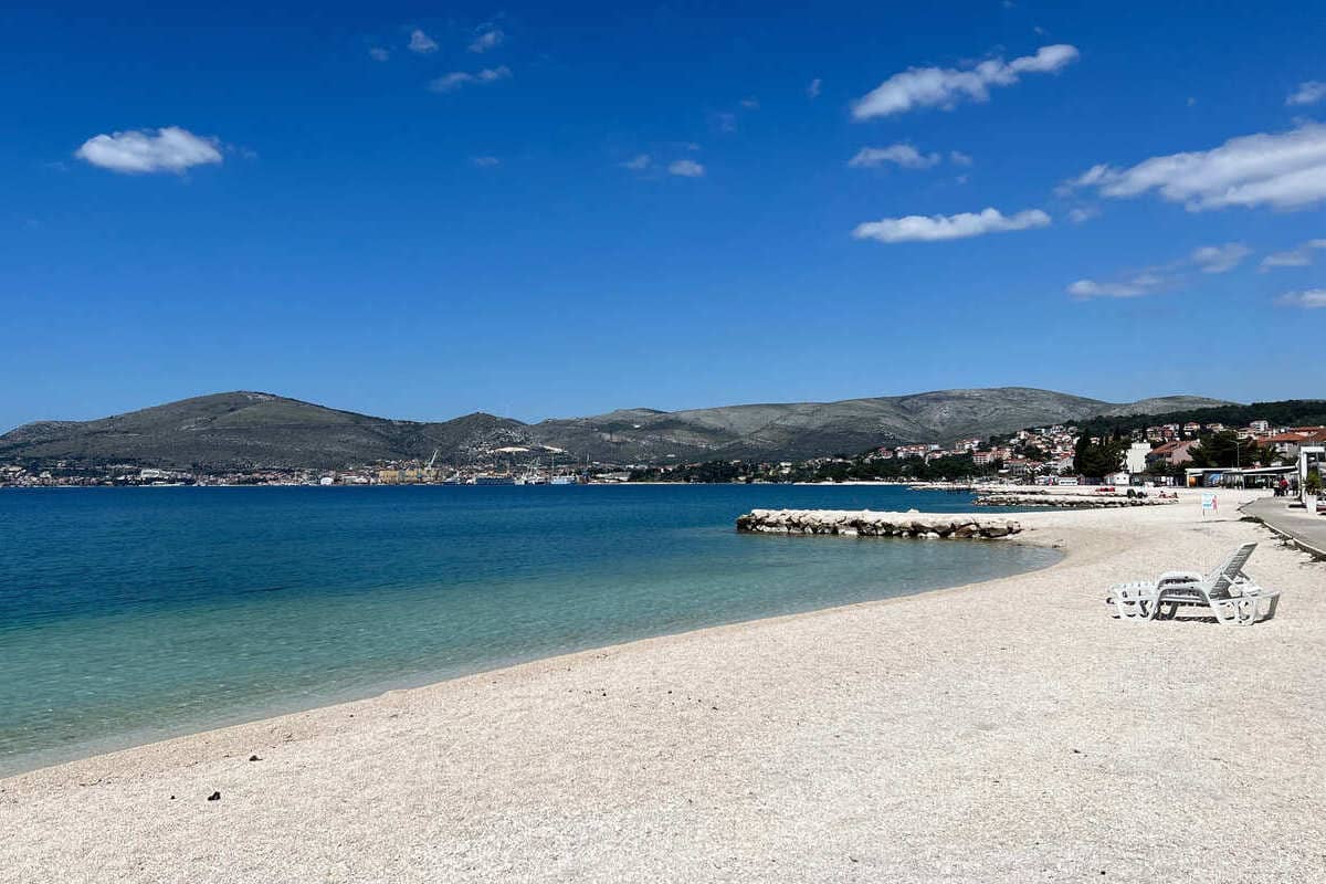 Beautiful Beach In Ciovo Island, Croatia