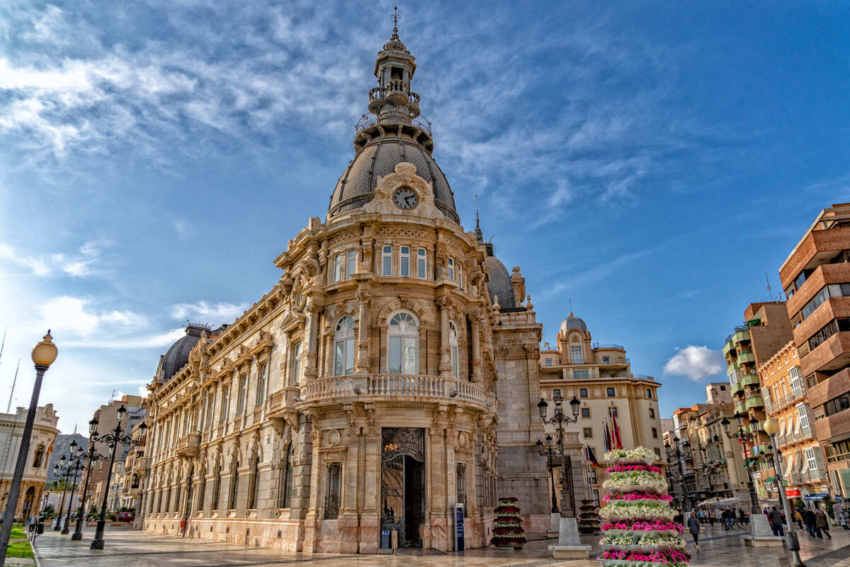 Beautiful Historic Building In Cartagena, Spain