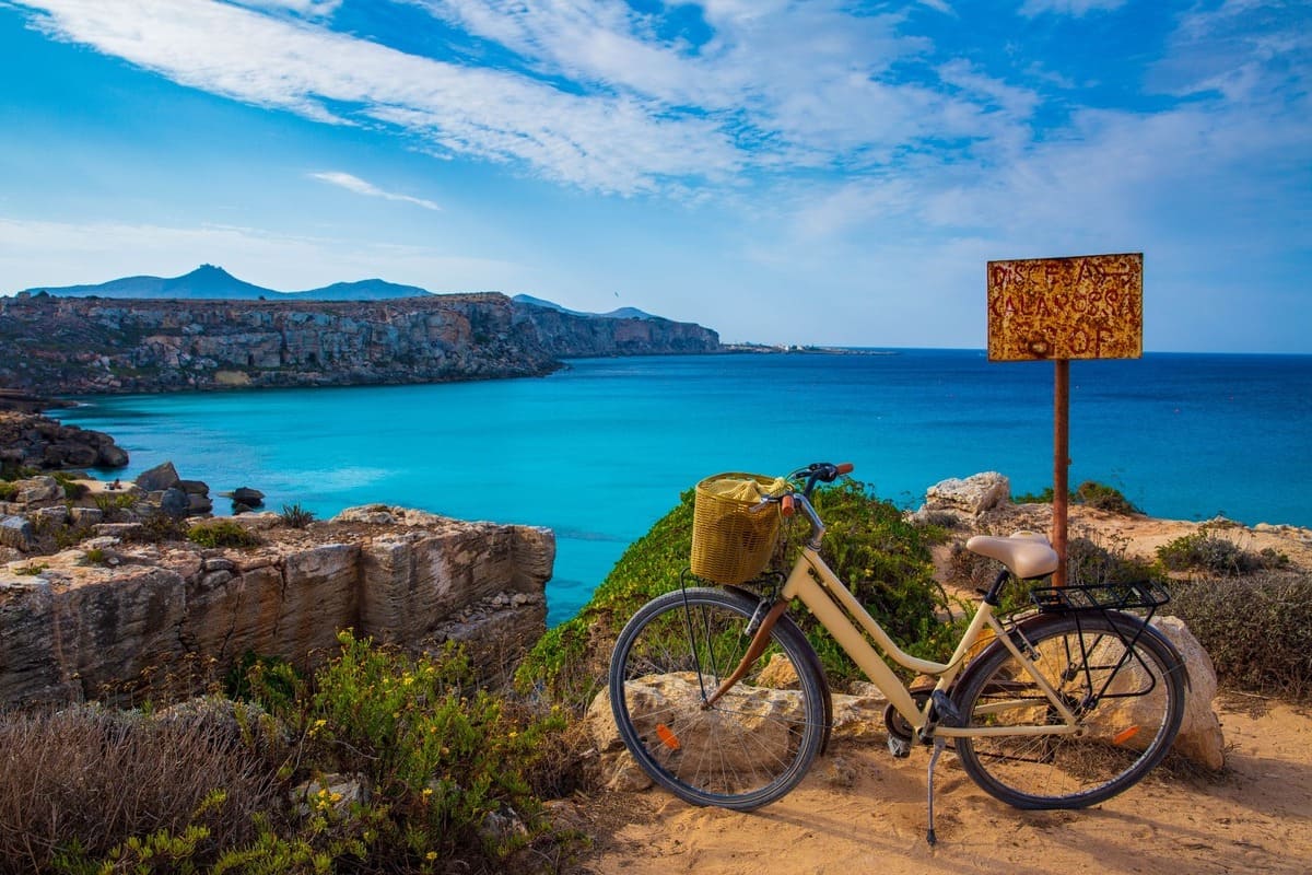 Favignana Island Off The Coast Of Sicily, Italy