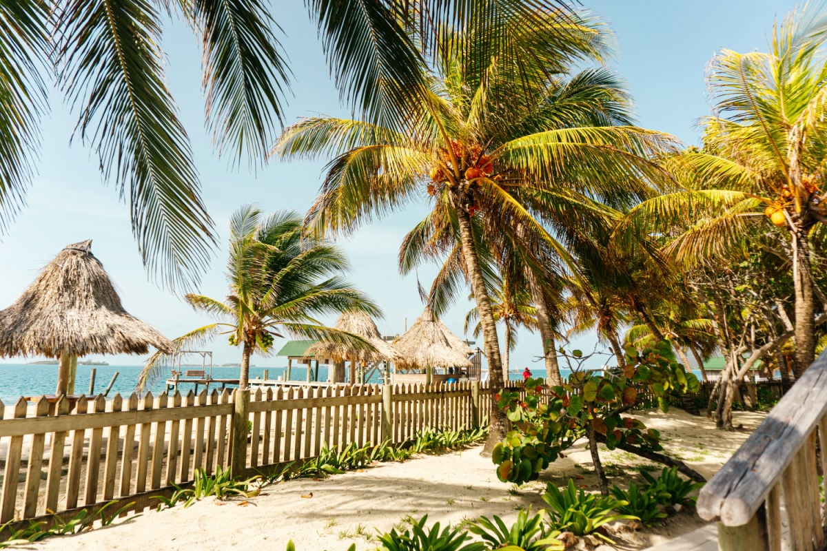 Guanaja Island, Honduras. Natura travel concept.