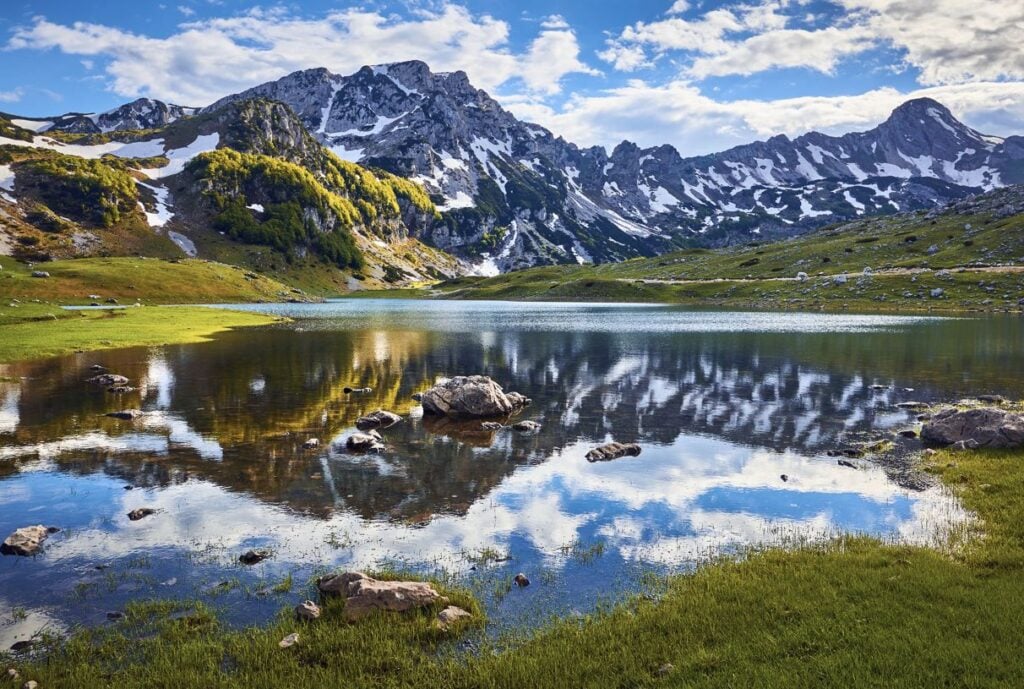 Mountain lake landscape on Durmitor mountain