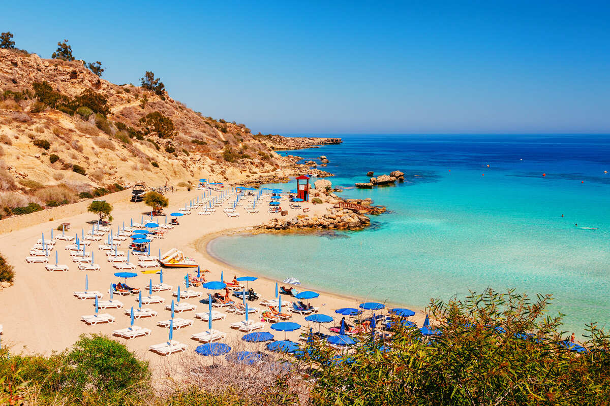 Public Beach In Ayia Napa, Cyprus