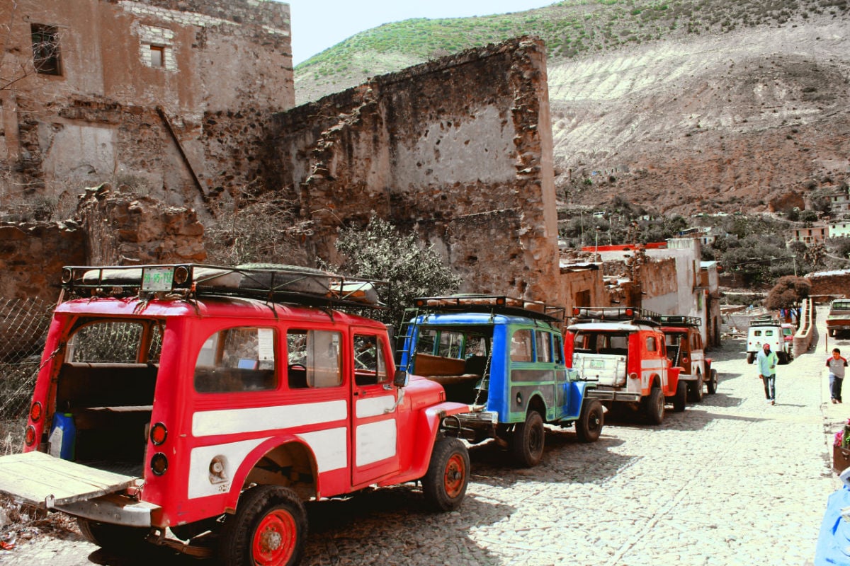 Real de Catorce willys at station fourteen in the real ghost town of fourteen, San Luis Potosí.