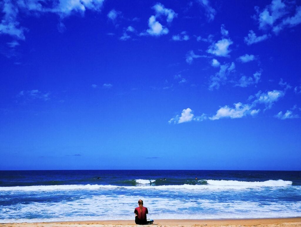 Surfer at San Pancho 