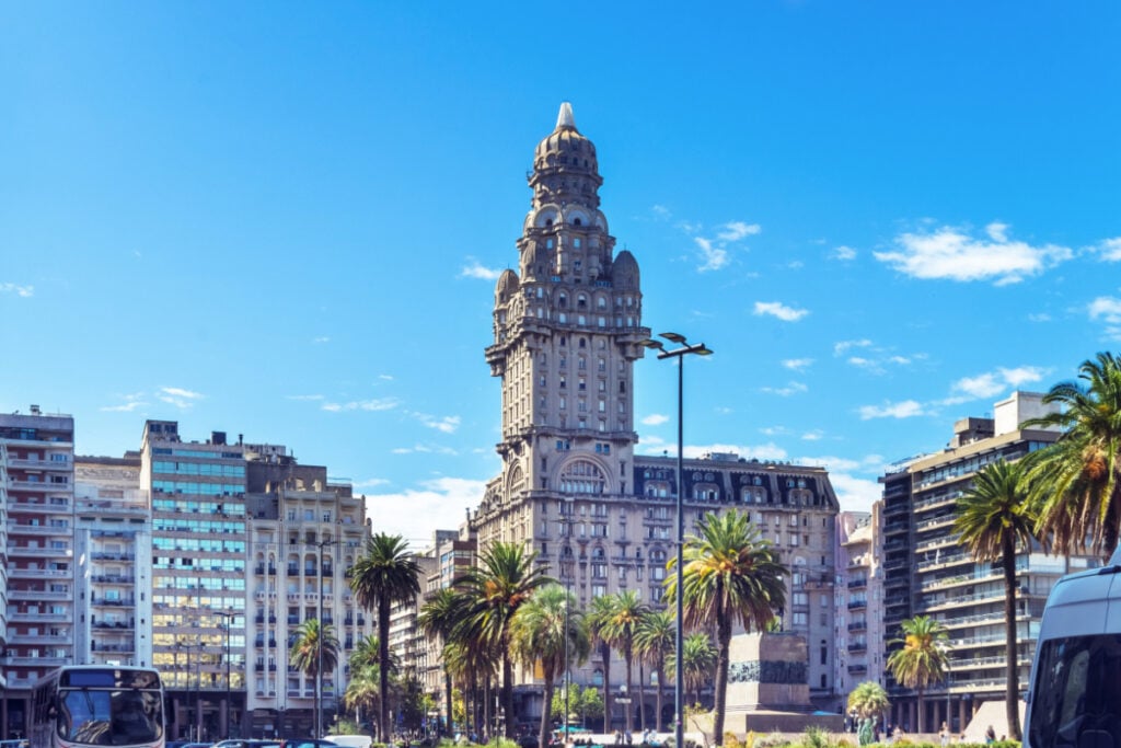 The Plaza Independence in Montevideo, Uruguay. South America. High quality photo