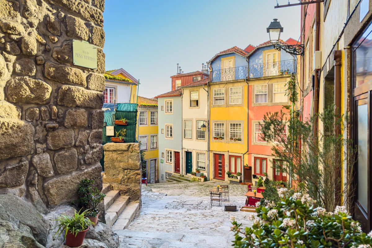 Vibrant nook in Porto, Portugal